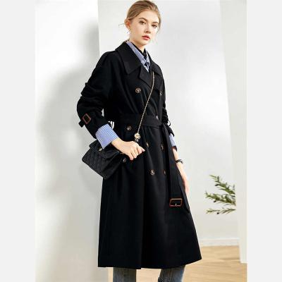 China Popular Korean Loose High-end Atmospheric Spring And Autumn Coat Jacket Windbreaker Of Viable Women's New Mid-length Temperament 2022 for sale