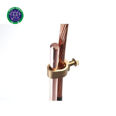 China Copper Layer And Steel Core Wire Copper Ground Rods With Flanges for sale