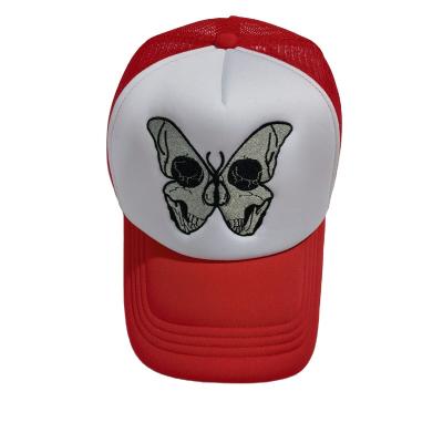 China breathable & Trucker logo embroidery mesh color style batch waterproof small custom-fitting European and American hat for sale