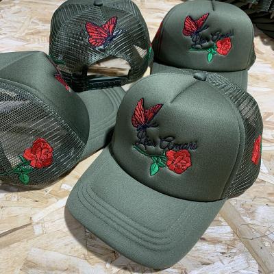 China Custom High Quality JOINT Embroidery Trucker Hats Trucker Hats With Screen Printing Logo Plain Foam Trucker Hats for sale