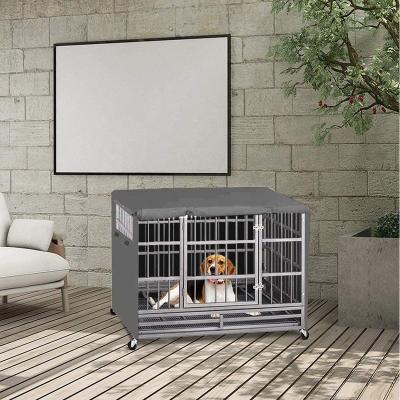 China High Quality Customized Waterproof Windproof Oxford Dog Cage Crate Cover Easy To Clean for sale