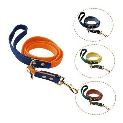 China Customized Customized Colorful Product Fashion Dog Leashes Rivet Waterproof Decoration Solid PVC for sale