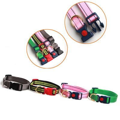 China Wholesale Adjustable Head Collar Personalized Strong Plastic Buckle No Pull Pet Nylon Safe Lock Dog Collar Large for sale