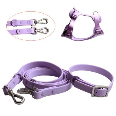 China Customized Service Padded No Pull Convenient Soft Neoprene Fashion Dog Harness With Waterproof Dog Collar Leash for sale