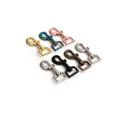 China Green Manufacturing High Quality Zinc Alloy Rose Gold Metal Hardware For Dog Leashes Clip Spring Swivel Dog Snap Hook for sale