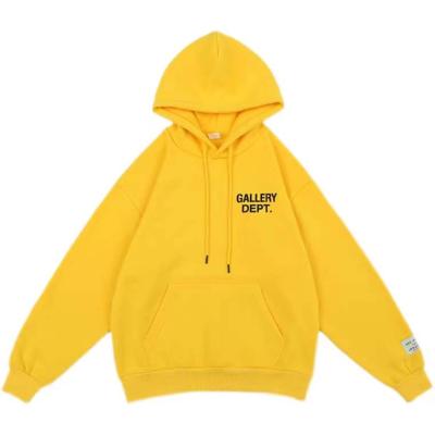 China GALLERY DEPARTMENT QUICK DRY winter plus velvet couple pullover sweater for men and women loose casual drawstring brand hooded Hoodie for sale