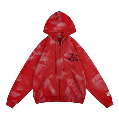 China GALLERY DEPARTMENT autumn and winter brand QUICK DRY men and women loose retro zipper pullover Hoodie fall and winter plus velvet for sale