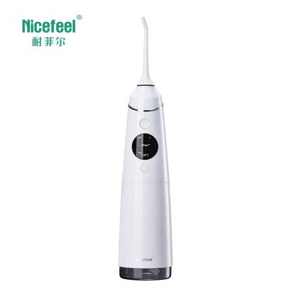 China LED+4 2021 Modes 300ml Water Flosser Irrigator Portable Oral Flosser Irrigator Amazon Smart Oral WaterFlosser Irrigator Teeth Cleaner Oral Hot Selling for sale