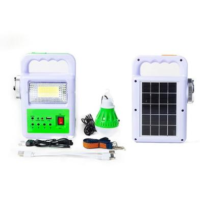 China Outdoor Indoor Portable Solar Lighting System Kit With Bulb Custom Wholesale Solar Powered Products Home for sale