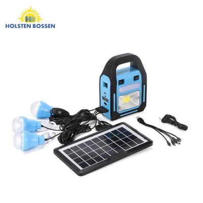 China Small Rechargeable Home Outdoor Solar Power Lighting System Light Kit All In One Small LED Solar Powered System For Rechargeable for sale