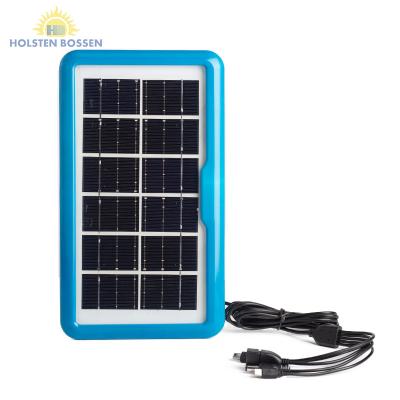 China Environmental Protection Hb-640 6v 4w Mini Solar Energy Storage Panel USB Energy Saving Portable Mobile Phone Charging Data Line Solar Battery Panel for sale