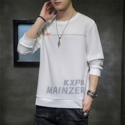 China Wholesale Autumn Slim Fit Cotton Plain Mens Designer Printing Logo Anti-wrinkle Fleece Crewneck Sweatshirt for sale