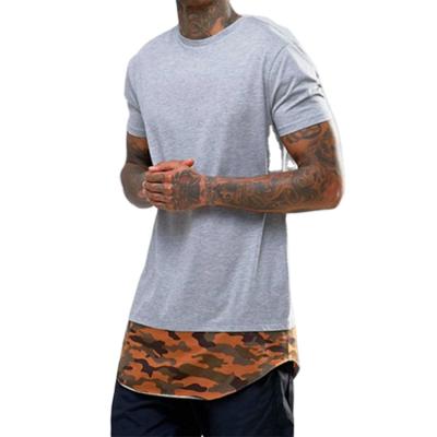 China Anti-wrinkle Fashion Color Block Designer Mens T-shirt Soft 100% Cotton for sale