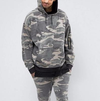 China Two Pieces Full Set Hoodie Sweatpants Printing Camouflage Patterns Mens Sweatsuits for sale