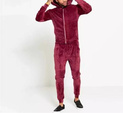 China Two Pieces Cotton Heavy Sweatsuit Tracksuits Hoodie Men Shear Velvet Two Piece Set Tracksuits for sale