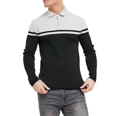 China Anti-wrinkle good quality fall season long sleee custom design polo shirts men for sale