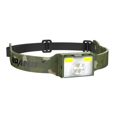 China Camping UMIONE Forehead Flashlight Rechargeable Head Lamp Head Torch Light Running Headlamp Hunting Headlight for sale