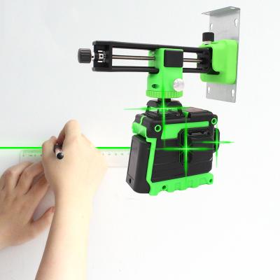 China JSPERFECT 14x8x8cm manufacturers lowest price lazer level green beam laser cross 12 self 3d line rechargeable battery for sale