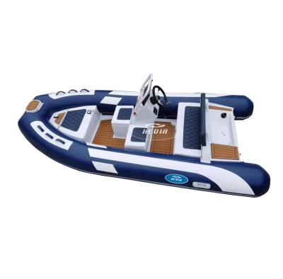 China Special design available upon your request Hedia Best Selling CE 6 Capacity High Speed ​​Rib 360 Orca Hypalon Deep-V Aluminum Rigid Hull Rib 390 Inflatable Boat For Sale for sale