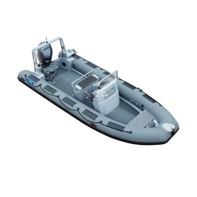 China Special design available on your demand 19ft 5.8m inflatable yacht rib boat center console schlauchboot hard bottom rib 580 for sale