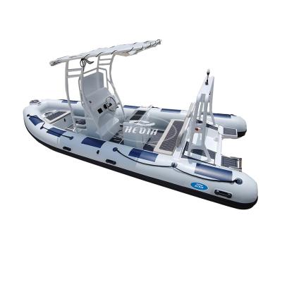 China Special design available on your request china sport rib boat 580 rib marine aluminum boat fishing hypalon lancha de aluminio 20ft with trailer for sale