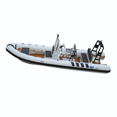 China Special design available on your request RHIB 19ft aluminum deep orca v hull barscos de fibra 6 hypalon metros for sale