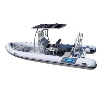 China Special design available on your request 23ft offshore aluminum military fishing boats hypalon rib boats costola 700 for sale