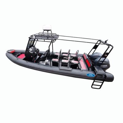 China Special design available on your request Rhib Boat 7.6m Patrol Boat 7.6m Aluminum Hull 25 Foot High Speed ​​Rib Inflatable Boat for sale