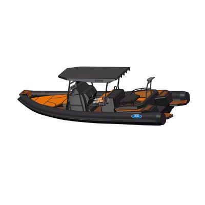 China Special design available upon your request CE 26 ft orca hypalon rib military aluminum boat 830 large inflatable boat for sale