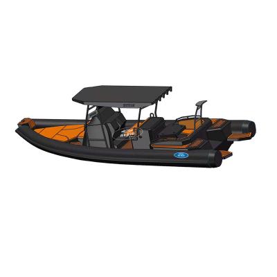 China Special design available upon your request RHIB 800 26 Ft Orca Hypalon Sports Inflatable Gummon Aluminio Aluminum Rib Boat Pesca Boxes for sale