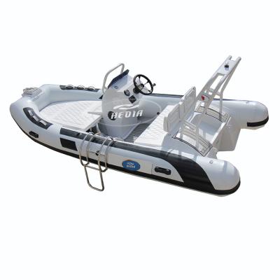 China Special design available on your request aluminum rib 420 aluminum truss pvc pvc speed boat mit rumpf sport inflatable 14ft flat bottom boat for sale