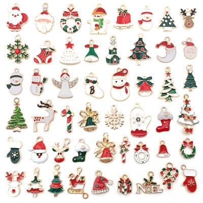 China JM Anti-allergic Fashion 50 Pcs Mix Design DIY Charm Bracelet Making Kit Christmas Charms Jewelry Making Supplies for sale