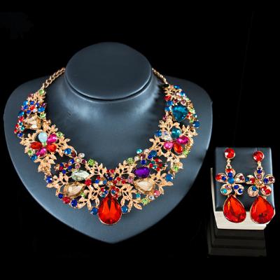 China JM Neo-Gothic Beautiful Artificial Jewelry Set Bridal Necklace Sets For Women for sale