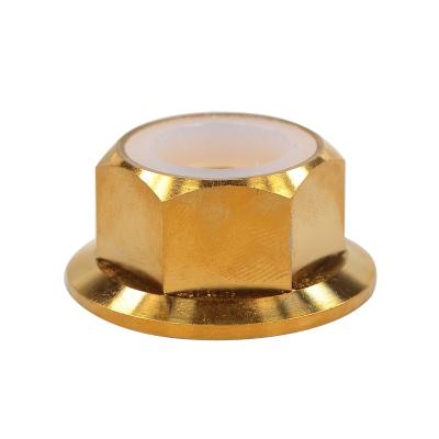 China Electric Scooters High End Titanium Alloy M12 Flange Nut For ZERO 8 9 Mantes Electric Scooters 8X VSETT 8+ 9+ VDM Dualtron Kaabo Fix Motor Shaft for sale