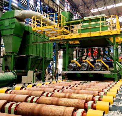 China Building Material Shops Steel Shot Blasting And Painting Equipment / Steel Pretreatment Line for sale