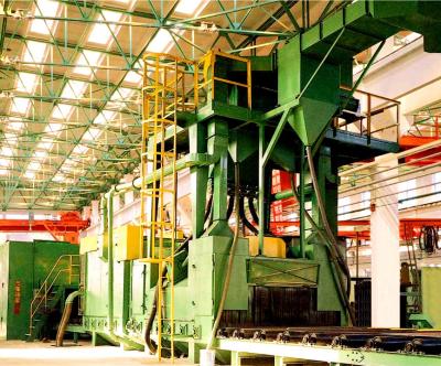 China Building material stores abrator / shot blasting machine for steel pipe and steel plate rust remove for sale