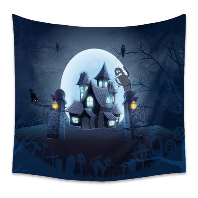 China Waterproof Happy Halloween Night Wall Hanging Art For Living Room Bedroom Home Decor for sale