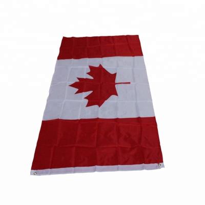 China Promotional 90*150cm Canadian Health Care Institutes Polyester Canada Maple Leaf Flag for sale