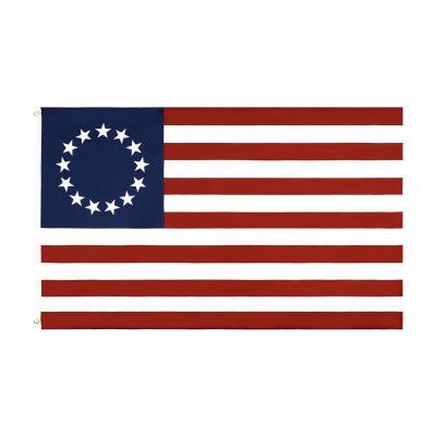 China Healthcare Institutes Ship Now! 90*150cm Cheap Current 100% American Stars Betsy Ross Flag With Polyester Grommets 13 for sale