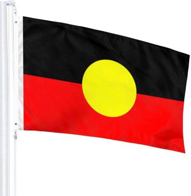 China Eye catching Custom 3*5ft Polyester Aboriginal Flag Super Australian High Quality Polyester Native Flag for sale