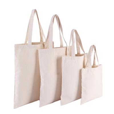 China 100% Reusable 100% Eco-Friendly/Lightweight/Cheap Custom Cotton Cloth Blank Plain White Canvas Tote Bag For Shopping for sale