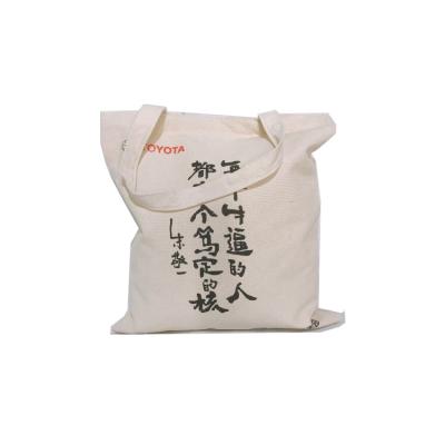 China Eco - Friendly / Lightweight / Cheap 100% Customs Printed Organic White Cotton Canvas Tote Shopping Bag Custom for sale