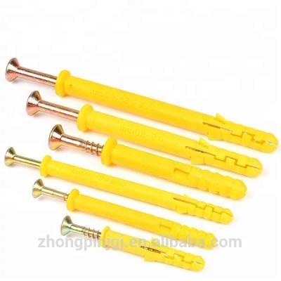 China Plastic& M8 M12 Steel Fish Shape Expansion Sleeve Anchor Screw Bolt Chipboard Screw Socket Nylon Plastic Anchor for sale