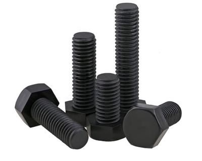 China Stainless Steel Factory Outlet Hebei ZhongPin DIN933 Black Oxide Hex Screw Hex Head Bolt for sale