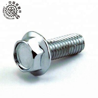 China Carbon Steel Hex Head Flange Bolt Din 6921 for sale