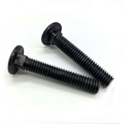 China Fastener Supplier M3x10 Carriage Bolts Carriage Bolt Plastic Black Color Construction Carriage Bolt Din603 for sale