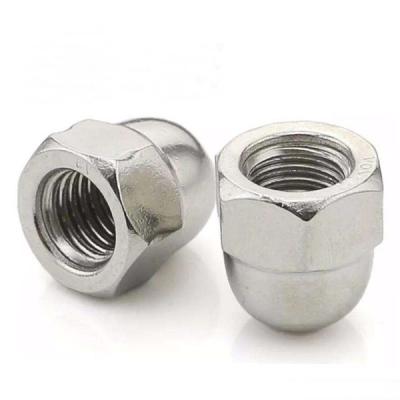 China Internal Carbon Steel Round Hex Tassel Nut DIN1587 / Dome Cap for sale