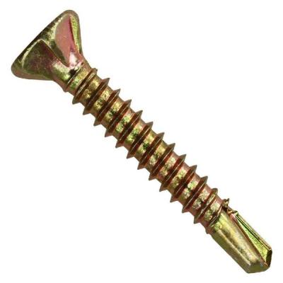 China Yellow Galvanized Carbon Steel Chipboard Screws Screw for sale