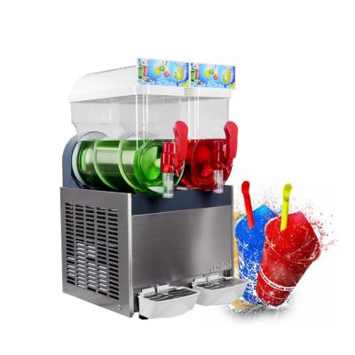 China Restaurant USA TAX Free Shipping Included Commercial SPIN 2 15Lx2 Slush Machine / Margarita Machine / Soggy Machine With CE ETL for sale