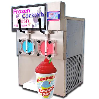 China food & Factory Free Shipping Tax Free Drink to USA Frozen Ice Granita Soggy Slurpee Machine / Cocktails Margarita / Eggnog Slush Machine for sale